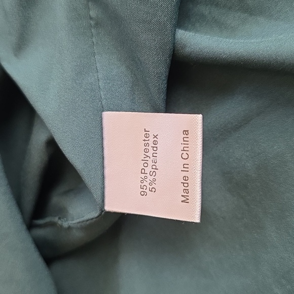 NWOT Tuckernuck Suede Stand Collar Clifton Dress Forest Green, Size M - Picture 7 of 10